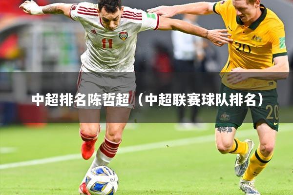 中超排名陈哲超(中超联赛球队排名)