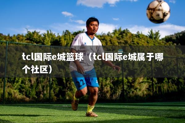 tcl国际e城篮球(tcl国际e城属于哪个社区)
