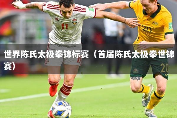 世界陈氏太极拳锦标赛(首届陈氏太极拳世锦赛)